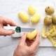 thumbnail image 4 of pstuiky Cuchillo pelador doméstico multiusos 2 en 1 para frutas y melones, pelador de acero inoxidable, 4 of 4
