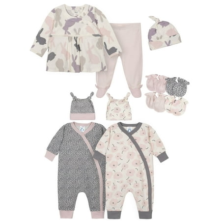 

Gerber Baby Girl Bunny Baby Shower Layette Gift Set 11-Piece