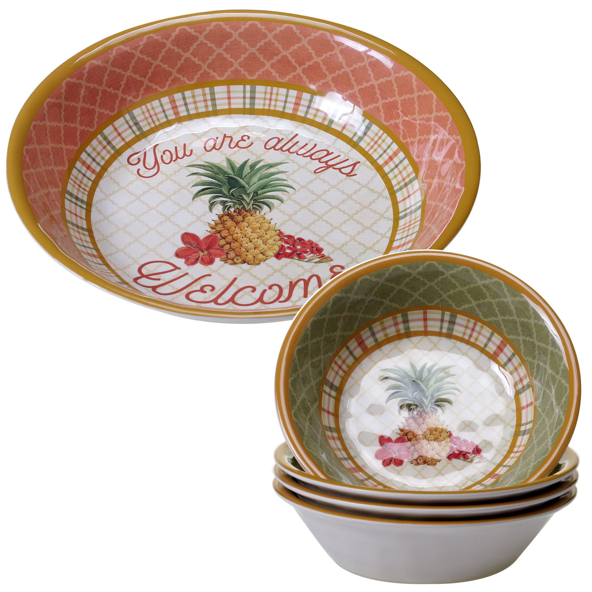 Certified International 5piece Floridian Melamine Salad/Serving Set