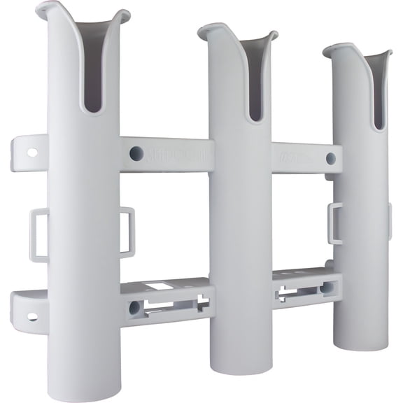 Sea-Dog Triple Threat Three Pole Rod Holder - White | Bundle of 2