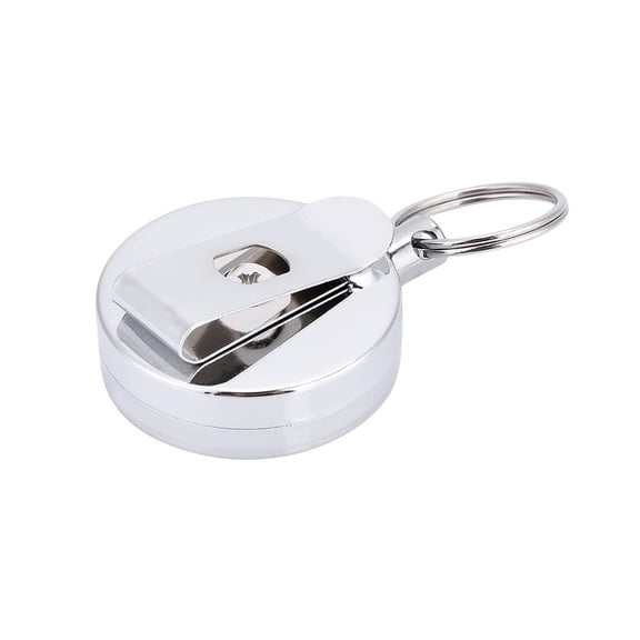 Tebru 4cm Telescopic Steel Wire Keychain Anti-theft Anti-lost Key Ring Camping Tools Carabiner, Key Ring, Carabiner