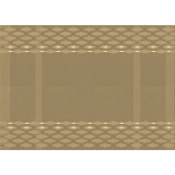 Ahgly Company Indoor Rectangle Patterned Wood Brown Area Rugs, 5' x 8'