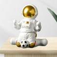thumbnail image 3 of Figura de astronauta moderna, modelo de resina, artesanía, estatua de astronauta del espacio exterior 20.5x19x11CM, 3 of 9