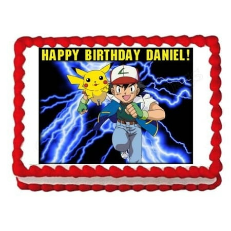  POKEMON  party  edible cake image cake topper frosting sheet 