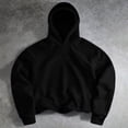 thumbnail image 2 of hoksml Men's Raglan'seam Cropped Pullover Hoodie for Fall Winter Daily Casual Work Outdoor Comfort, 2 of 8