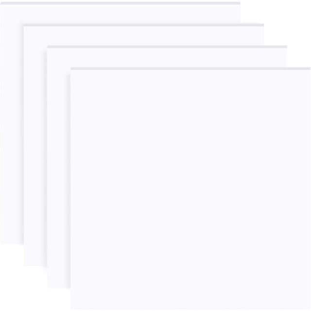4 piezas de láminas cuadradas de PVC espumado de 8 x 8 pulgadas, 5 mm de grosor, blancas, para pósteres, ideales para proyectos de arte, manualidades y exhibición.