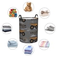 thumbnail image 6 of Bingfone Construction Machines Waterproof Foldable Laundry Hamper Bucket With Handles For Storage Bin,Clothes Hamper (Small), 6 of 8