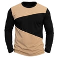 thumbnail image 2 of JOANKDMI Long Sleeve T-Shirts for Men Casual Color Block Crewneck Tops Lightweight Breathable Active Pullover Basic Tee Shirts for Daily Workout Athletic Spring, 2 of 6