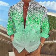 thumbnail image 1 of Camisa para hombre, rosa, azul, verde, de moda, popular, floral, informal, para exteriores, para calle, tallas grandes, tallas estadounidenses XS-6XL, 1 of 6