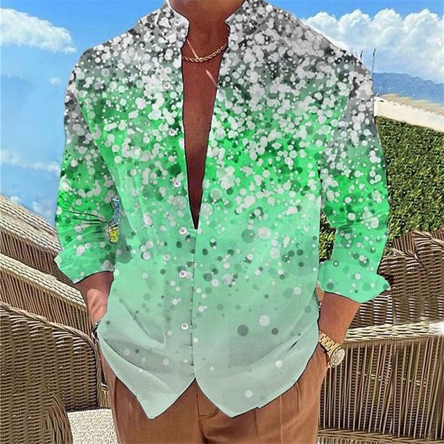 Camisa para hombre, rosa, azul, verde, de moda, popular, floral, informal, para exteriores, para calle, tallas grandes, tallas estadounidenses XS-6XL
