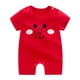 thumbnail image 1 of Pelele para recién nacidos, ropa de bebé, novedad de verano, ropa de dibujos animados de escalada de manga corta para bebés y niñas, monos de algodón para niños pequeños Red6M Gao Jinjia LED, 1 of 2