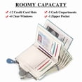 thumbnail image 5 of FALAN MULE Small Wallet for Women Genuine Leather Bifold Purse RFID Blocking Card Holder, 5 of 7