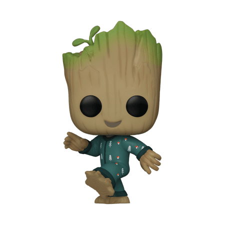 UPC: 0889698706506 | Funko Pop! Marvel: I Am Groot – Groot in Onesie (Dancing) Vinyl Bobblehead