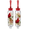 thumbnail image 1 of Cypress Home Cardinals Double Sided Decal Glass Water Bottle, 18 ounces, 1 of 5