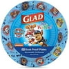 Glad For Kids Paw Patrol Paper Plates, 20 Count, 8.5 Inches | Disposable Paw Patrol Plates For Kids | Heavy Duty Disposable Soak Proof Microwavable Paper Plates For All Occasions