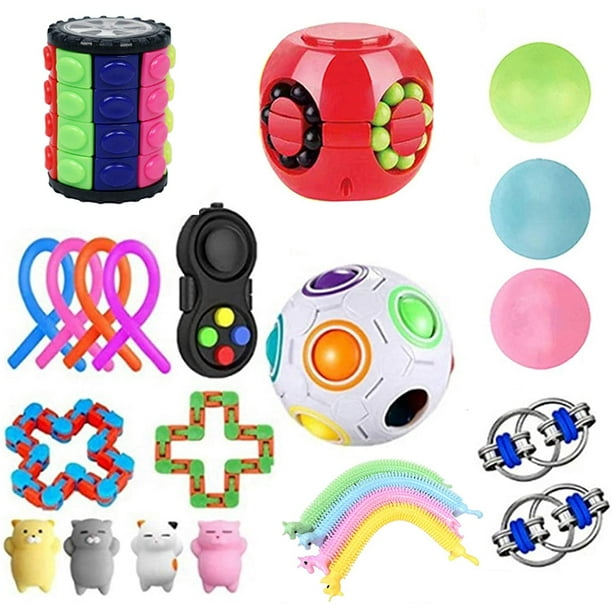 Ensemble de jouets sensoriels Fidget pour enfants adultes, soulage le  stress et l'anxiété Fidgets Toys Pack, jouets spéciaux parfaits pour la  salle de