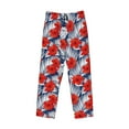 thumbnail image 6 of Uemuo Leaves And Flowers Pattern Men's Wide Leg Palazzo Lounge Pants with Pockets Light Weight Loose Comfy Casual Pajama Pants-XX-Large, 6 of 9
