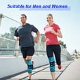 thumbnail image 5 of Rodillera deportiva de 2 piezas, rodillera elástica para osteoartritis con almohadilla de gel para rótula y estabilizadores de resorte laterales, rodillera rotuliana y de ligamento para hombres/mujere, 5 of 5