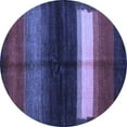 thumbnail image 1 of Ahgly Company Indoor Round Abstract Blue Contemporary Area Rugs, 7' Round, 1 of 4