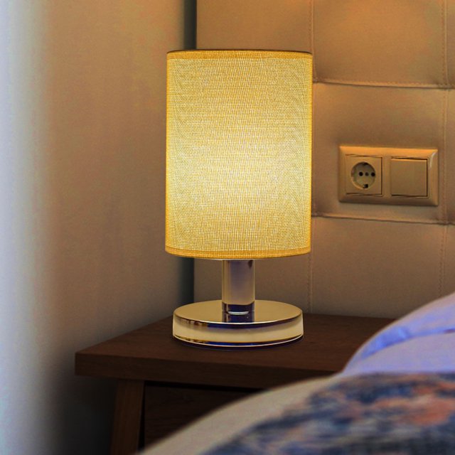 Lámpara de mesa USB, luz blanca cálida, luz nocturna para dormitorio, sala de estar, oficina, estudio FLhrweasw Nuevo