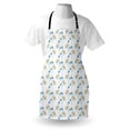 thumbnail image 4 of Flower Apron, Daisy Blooms with Paintbrush Effects Gardening Spring Botanical Print, Unisex Kitchen Bib with Adjustable Neck for Cooking Gardening, Adult Size, Azure Blue Yellow White, by Ambesonne, 4 of 4