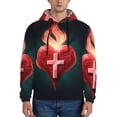 thumbnail image 2 of Lsque The Binding of Isaac Pattern Casual Men's Hoodie,Hooded Sweatshirt with Kangaroo Pocket,Pullover Hoodie-4X-Large, 2 of 8
