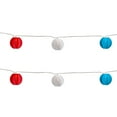 thumbnail image 5 of Northlight Patriotic Paper Lantern Patio Light Set - Red, White and Blue - 8.5' White Wire - 10ct, 5 of 9