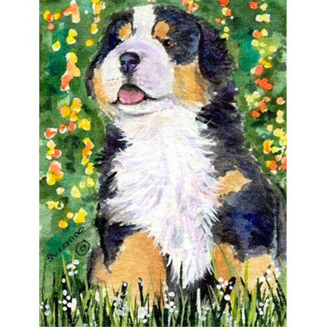 11 x 15 In. Bernese Mountain Dog Flag, Garden Size