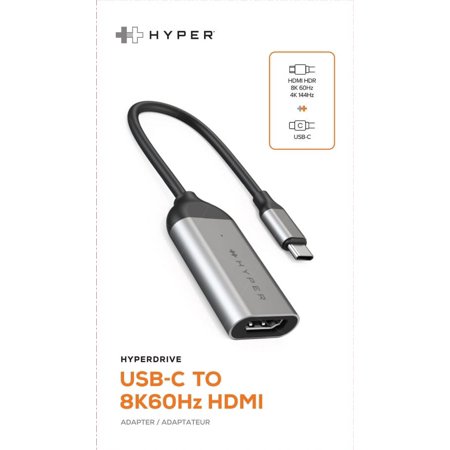UPC: 0817110015646 | HyperDrive USB-C to 8K 60Hz / 4K 144Hz HDMI Adapter