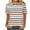 Multicolor, variant on TKLPEHG Short Sleeve Tops For Women Crew Neck Comfy Casual Loose Striped Print Graphic Tee Summer Fashion Blouses (Multicolor,L)