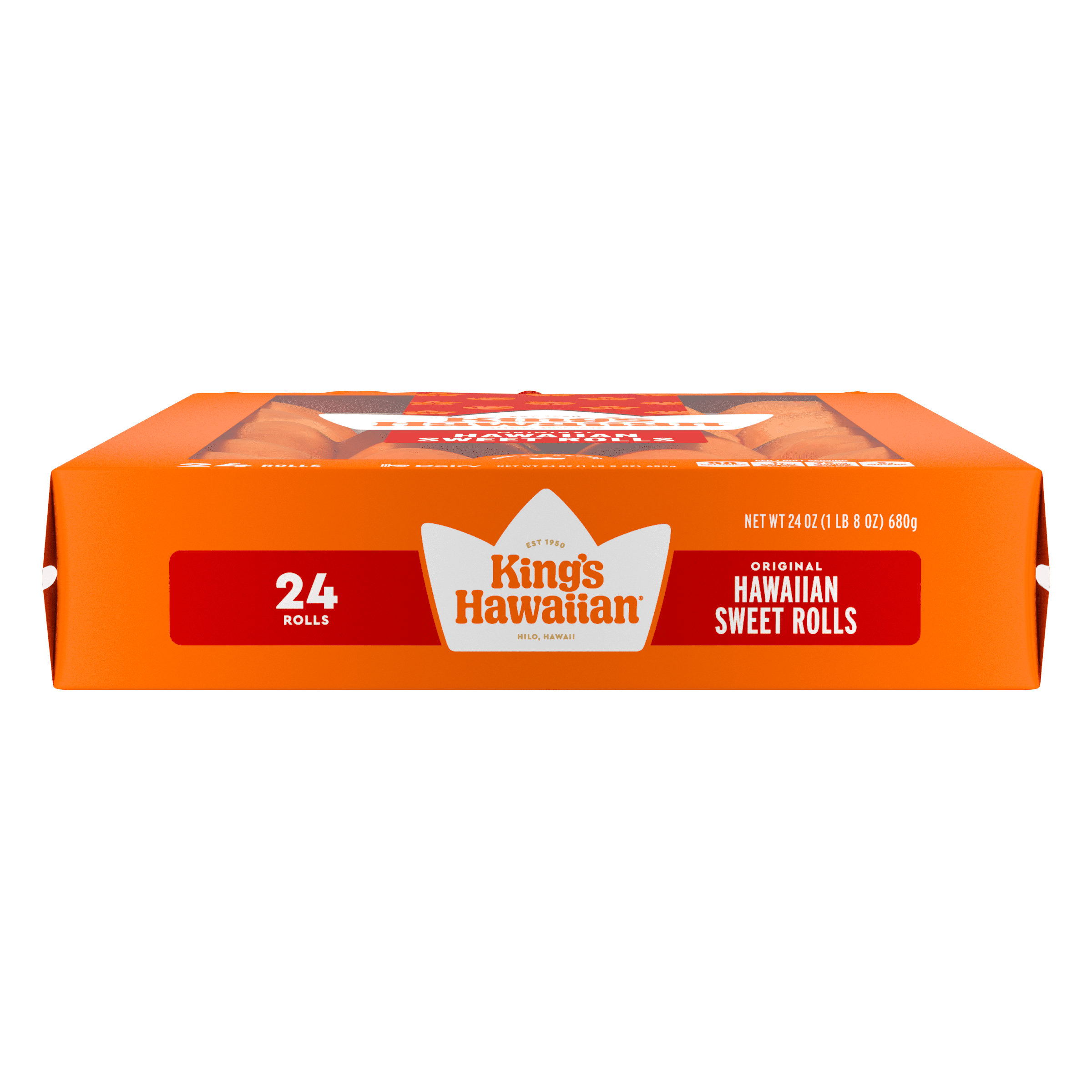 King's Hawaiian, Dinner Rolls, 24 oz, Original Hawaiian Sweet 24ct
