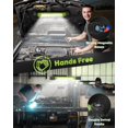 thumbnail image 2 of Work Light,3000LM LED Work Lights, Rechargeable Underhood Work Light with Hooks & Rotating Magnetic Base, Cordless Battery Powered Mechanic Light for Car Repairing Inspection Workshop Emergency, 2 of 8