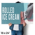 thumbnail image 4 of Rolled Ice Cream Vinyl Decal 18 Inch x 24 Inch Weatherproof Heavy-Duty Adhesive Backing | Freshly Made Desserts, Sweet Treats, Local Shops | Made in USA, 4 of 6