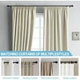 thumbnail image 6 of FLY HAWK Black Curtain Rods for Windows 30" to 152", 5/8 Inch Extra Long Curtain Rod with Brackets, 6 of 6