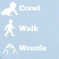 thumbnail image 2 of CafePress - Crawl Walk Wrestle Body Suit - Baby Light Bodysuit, Size Newborn - 24 Months, 2 of 4
