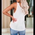 thumbnail image 4 of Camisola de Mujer con Cuello en V, Corte Entallado, Versátil, Color Liso, Sin Mangas, de Punto Básico, , XXL, 4 of 10