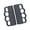 Black, variant on YIEMEEN Crosses Trainings Gym Grip Silicones Rubber Handle For Weight Lifting Deadlifts Enhances Grip Protecting Men Women