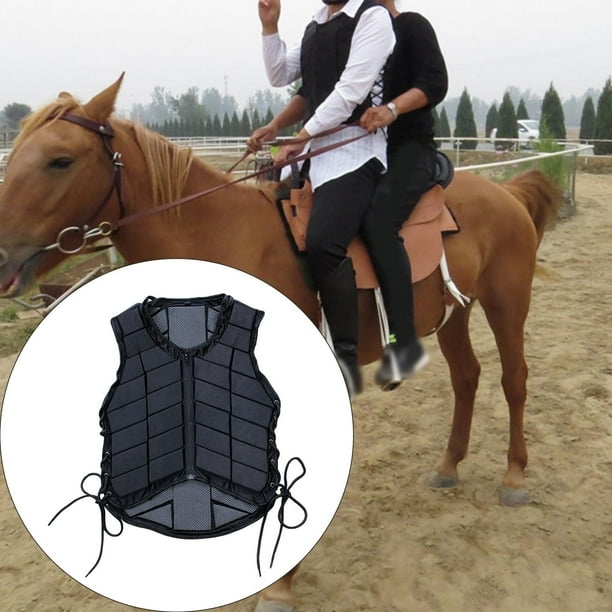 Decathlon Chaleco De Equitaciu00f3n Hombre 100 Negro Fouganza