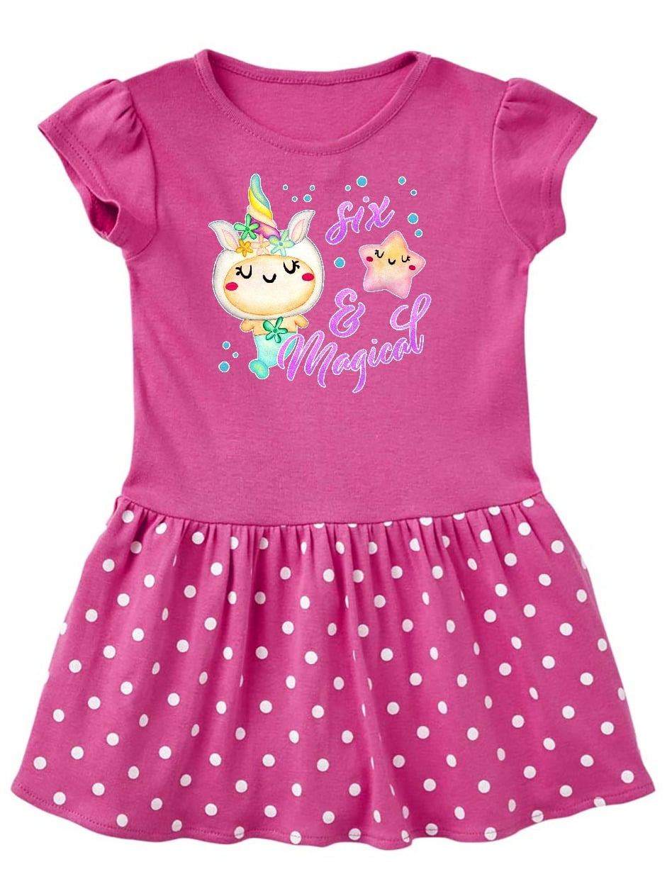 inktastic Sixth Birthday Mermaid Toddler T-Shirt