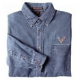thumbnail image 2 of Corvette Denim Button-Down Shirt : C8 Next Generation X-Large, 2 of 2