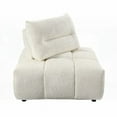 thumbnail image 4 of Beige Linen Modular Sectional with Chaise and Ottoman Modular, 4 of 11