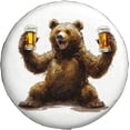 thumbnail image 2 of Bear with Beer Spare Tire Cover Weatherproof Universal Wheel Protectors Wheel Covers for RV Camper Travel Trailer SUV Truck, 2 of 10