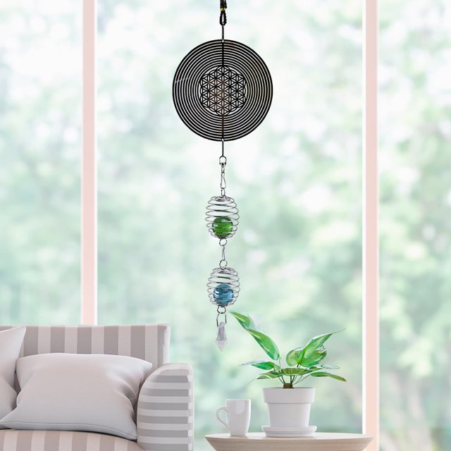 Dvkptbk Wind Chimes Vintage Rotating Wind Bells Unique Household Handicrafts Pendant Home Decor on Clearance