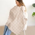 thumbnail image 4 of Breathable 100% Cotton Muslin Nursing Cover – Breastfeeding Privacy Apron with Arch Neckline, Versatile Stroller Cover & Multi-Use Baby Shower Gift, 4 of 7