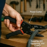 Heavy Duty 3-in-1 Power Multi Tool - Utility Scissors, Pliers & Wire Cutter w/ Carbon Steel Blades