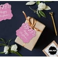 thumbnail image 6 of Inkdotpot Real Silver Foil Bracket Shape Paper Hang Tags Happy Birthday Favor Tags Pack Of 50, 6 of 7