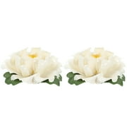 2 Count Peony Flower Incense Holder Office Decore Home Censer Desktop Aroma Coil Cone