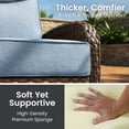 thumbnail image 5 of Bellefurn Outdoor Seat Cushions 22 X 24 X 6 inch for Patio Furniture,Outdoor Chair Cushions Outdoor Deep Seat Cushion with Water Resistant & Removable Cover Patio Cushions for Wicker Chair,Sofa,Couch, 5 of 12