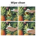 thumbnail image 4 of JEUXUS Hawaiian Pineapples Round Table cover Waterproof Polyester Table Cover Elastic Edge Washable Table Clothes for Outdoor Indoor Patio Use, 4 of 7