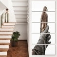 thumbnail image 1 of Kestrel Sitting on Falconer Hand - Abstract Canvas Art Print, 1 of 3